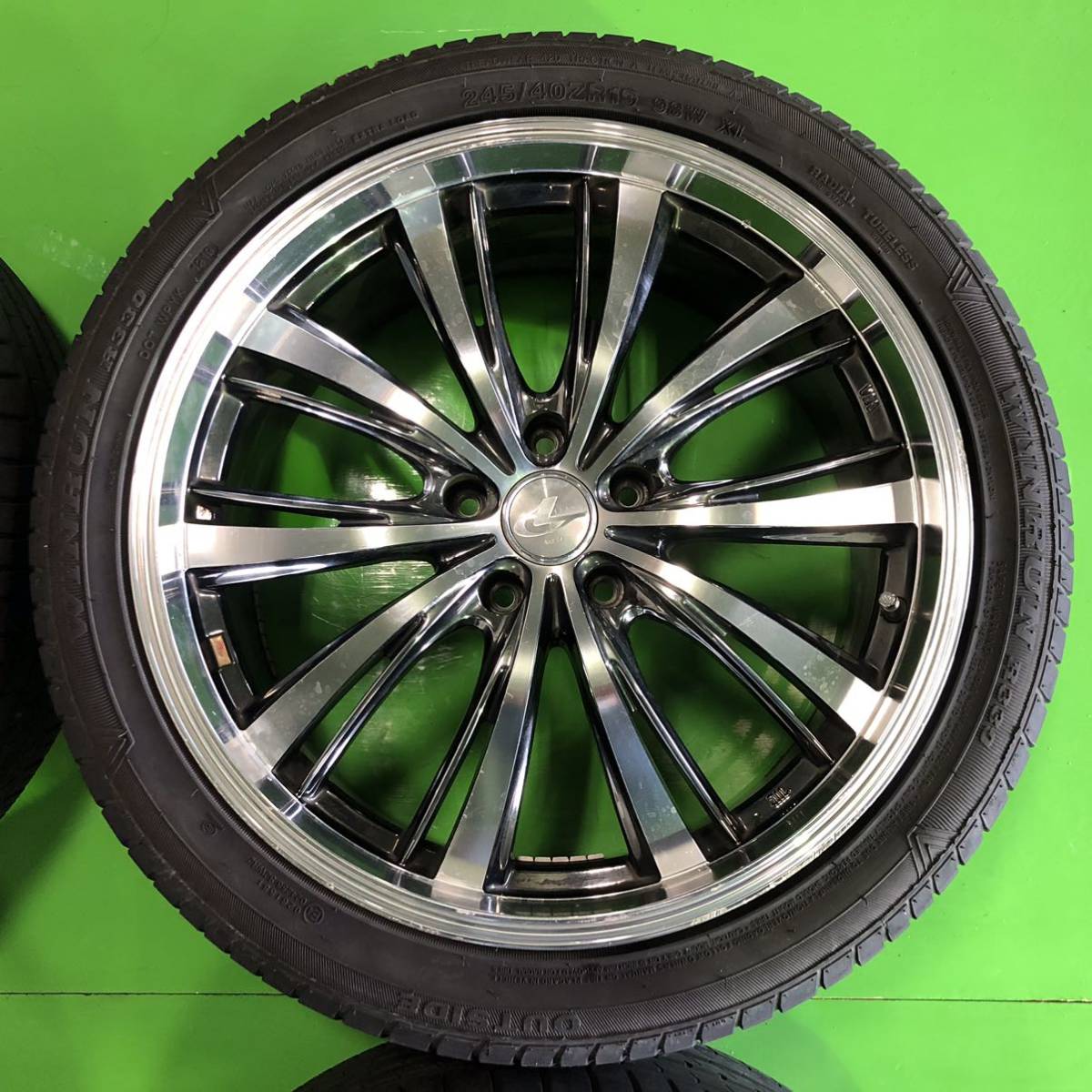 NA319 中古 WEDS LEONIS ウェッズ レオニス ホイール 19×8J +43 PCD