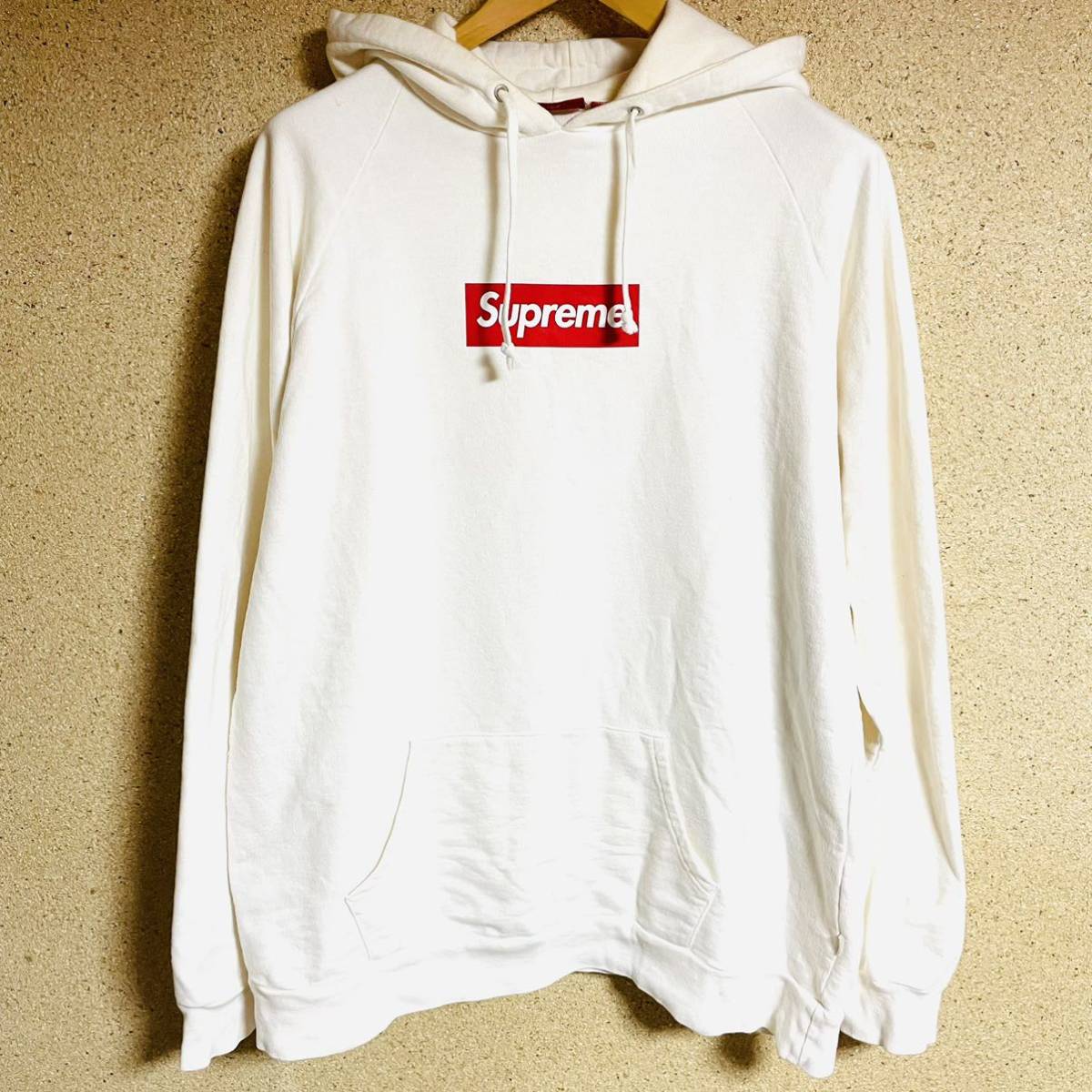 激レア Supreme Screen Print Box Logo Pullover Hooded Sweatshirt 