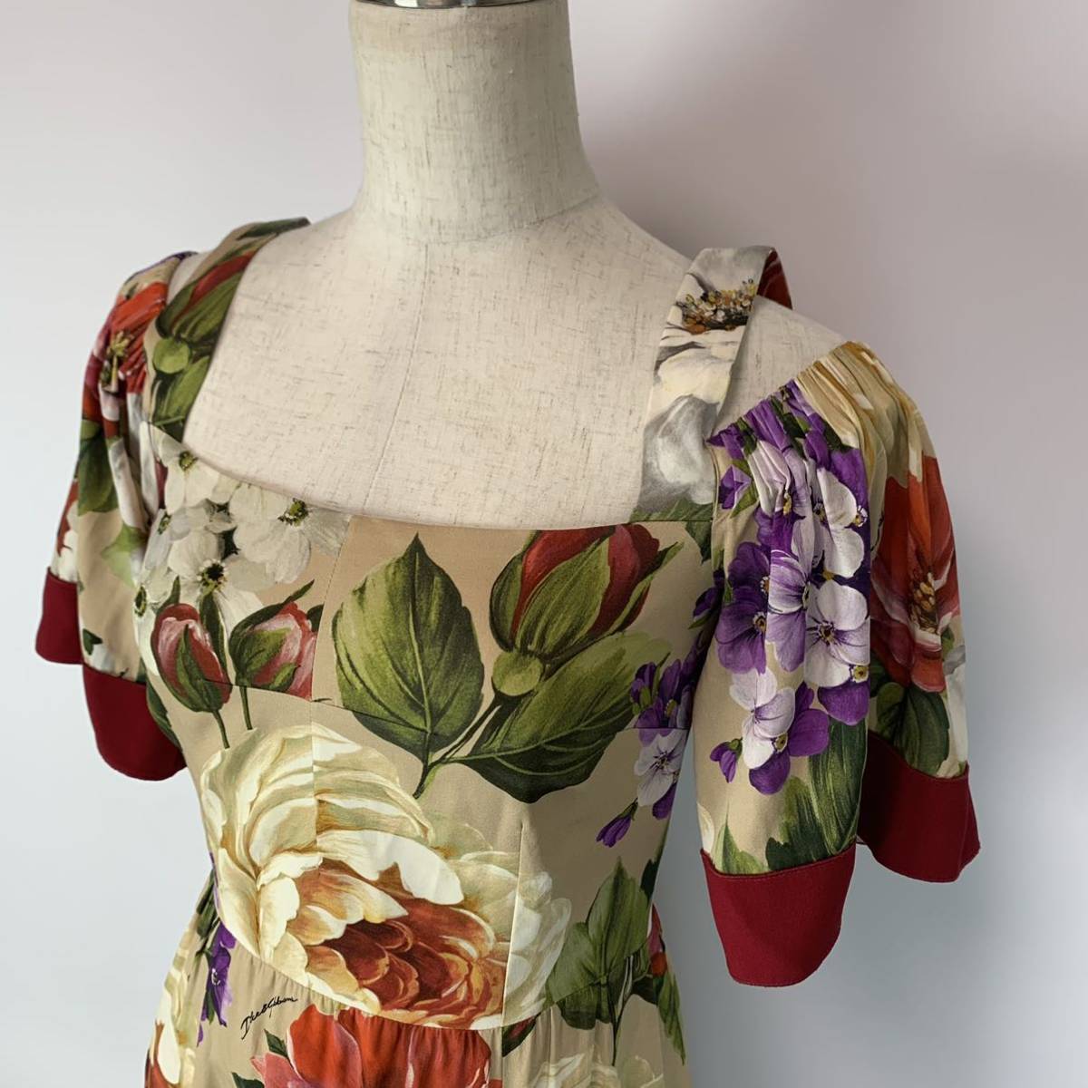 1円～ 美品 DOLCE&GABBANA ドルチェ&ガッバーナ オフショルダー 花柄 