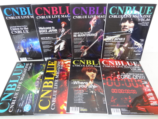 人気，本物保証 _CNBLUE LIVE MAGAZINE VOL.1 8 DVD付 VOL.01 08 8冊セット(その他)｜売買されたオークション情報、yahooの商品情報をアーカイブ公開 - オークファン ミュージシャンの本