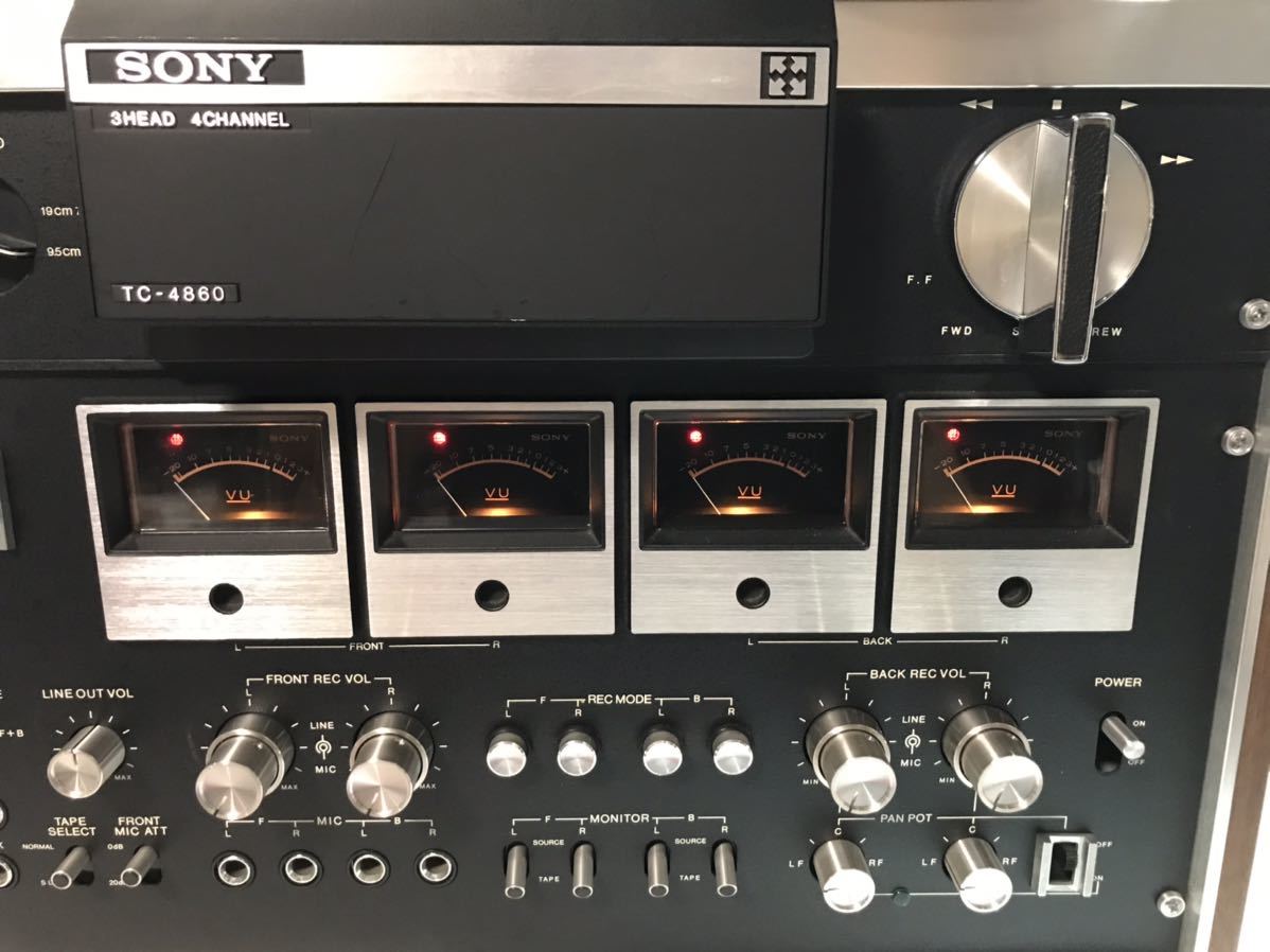稀少・美品・動作品 SONY オープンリールデッキ tc-4860 オープン