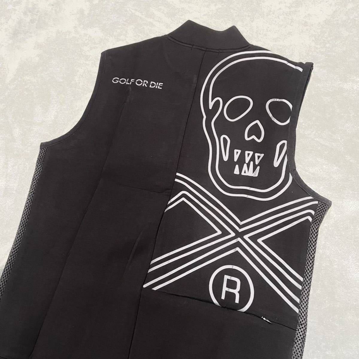 新作マーク&ロナ MARK&LONA ブラック XL ゴルフ ベスト アウター メンズ 秋 防風　暖かい　_1