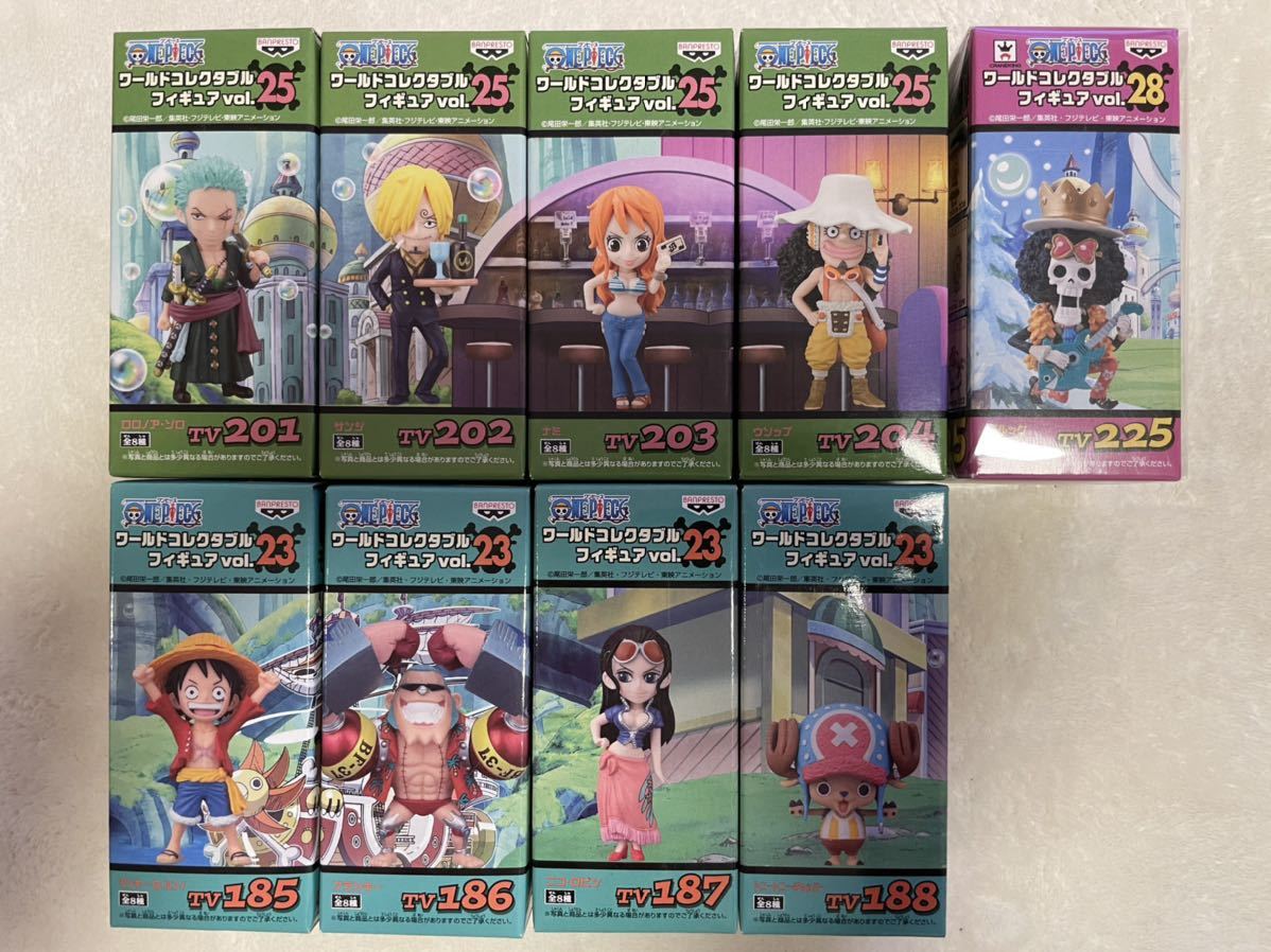 ワンピース ワーコレ 麦わらの一味 ワールドコレクタブルフィギュア vol. 23 25 28 9種 ONE PIECE WCF オマケ付き_1