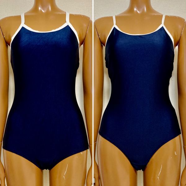 15 2枚セット イオン しまむら女子競泳水着170 Ll程度 光沢濃紺ネイビー 白パイピング 大きいサイズ 男性も ワンピース 売買されたオークション情報 Yahooの商品情報をアーカイブ公開 オークファン Aucfan Com