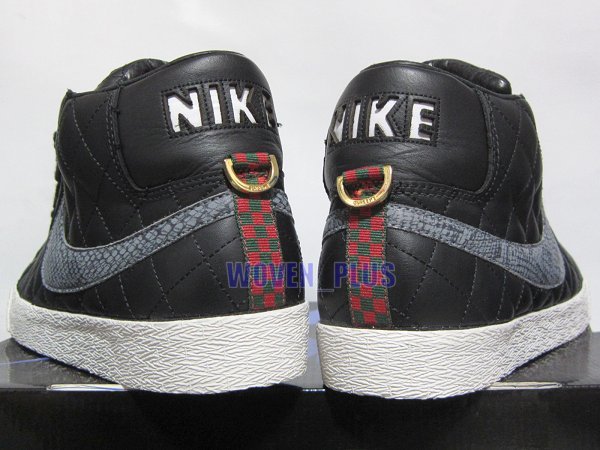 28.5cm NIKE BLAZER SB SUPREME 313962-001 BLACK/BLACK ブレーザー 