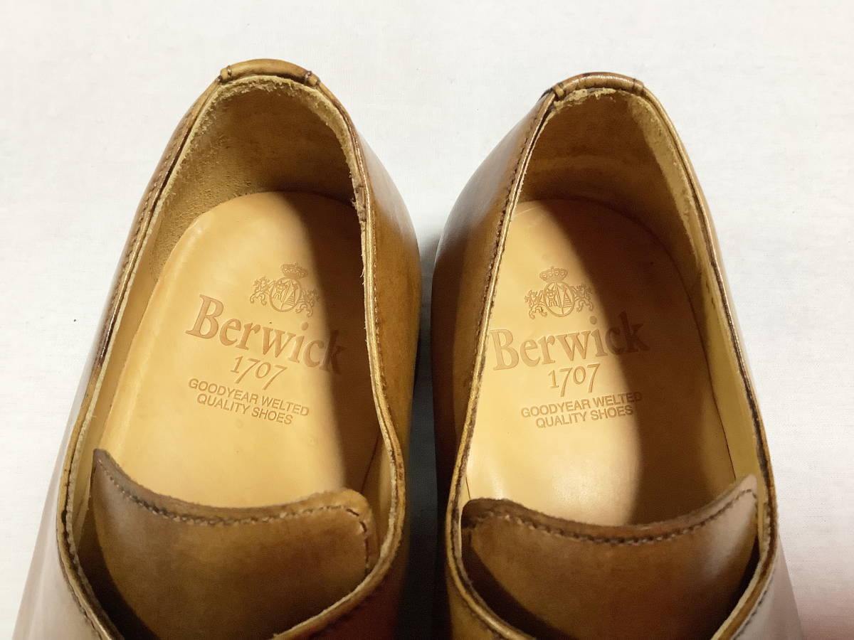 未使用極美】 Berwick バーウィック☆プレーントゥダービー UK7 