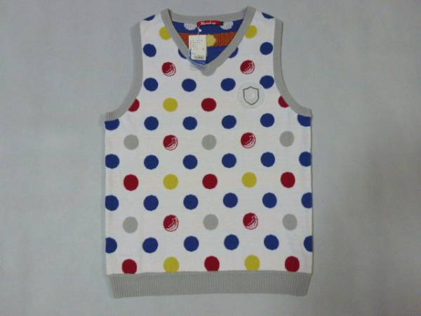◇新品◇ラッセルノ RUSSELUNO DOT KNIT VEST　ドット柄ベスト　_1