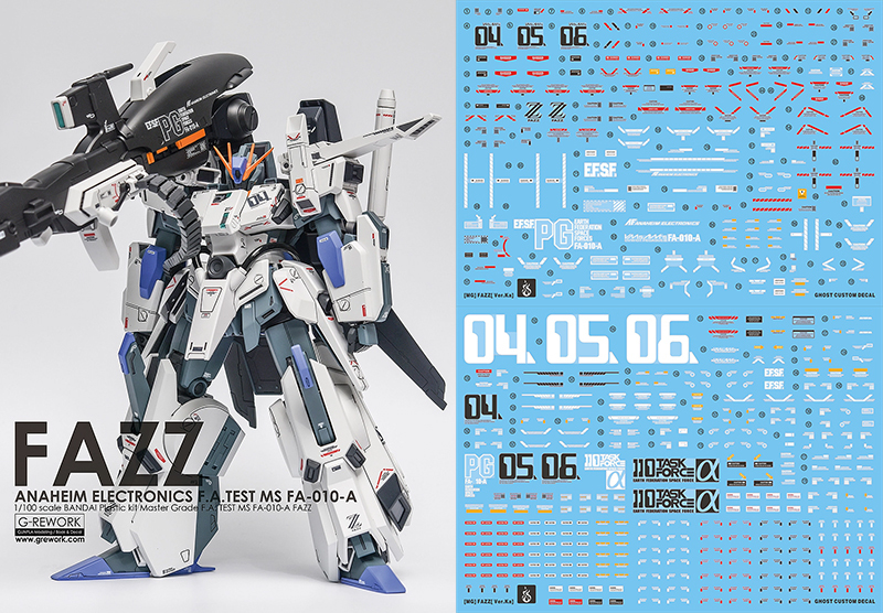 G-REWORK新作デカール MG フルアーマーZZガンダム ver.ka. G-Rework