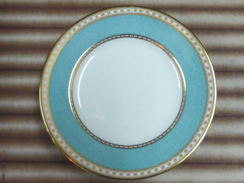 ウェッジウッド ユーランダー WEDGWOOD ULANDER カップ&amp;ソーサー スープカップ＆ソーサー WEDGWOOD ウェッジウッド ユーランダーパウダー ターコイズ ULANDER 中皿 デザートプレート W1503 直径17.8cm×高さ1.5cm 6枚 綺麗です