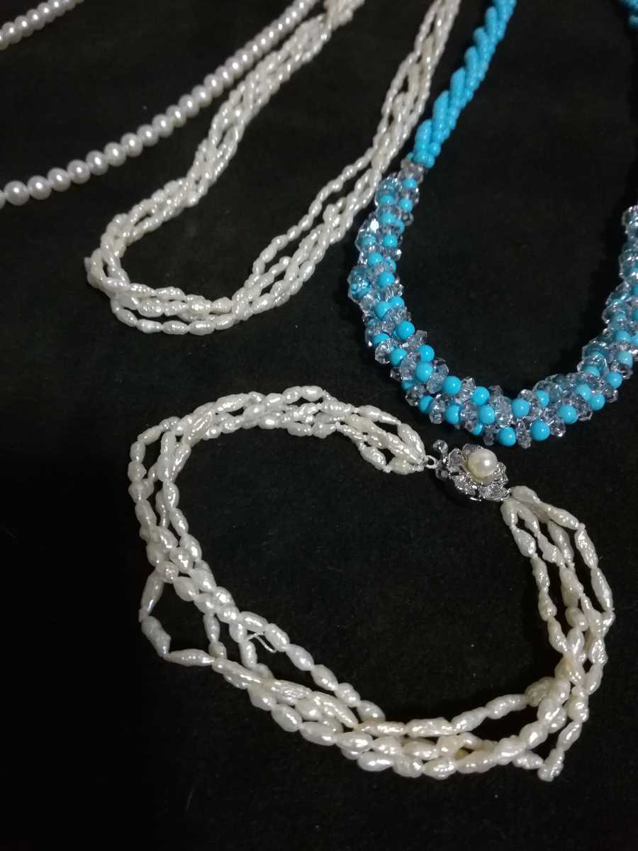 アクセサリーまとめ売り 真珠 パール TASAKIイニシャルペンダントネックレス 田崎真珠 全刻印SILVER 925 ブレスレット コレクション 整理品_6