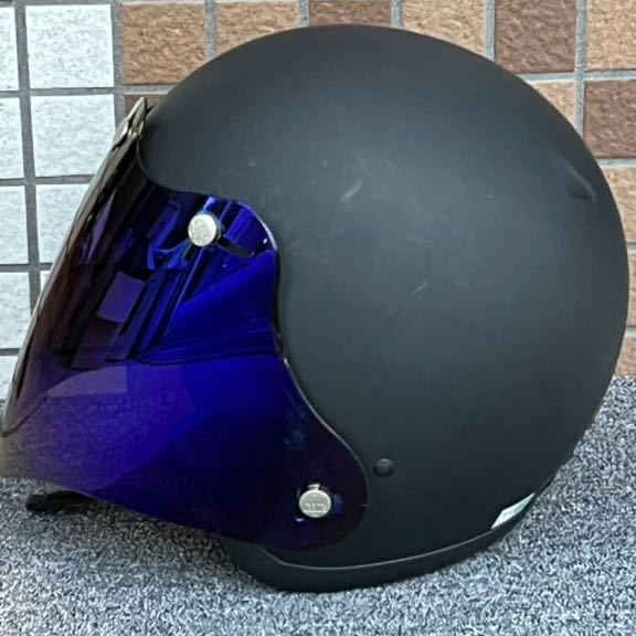 Xl Ogk Kabuto Spindlle スピンドル ジェットヘルメット ミラーシールド Xlサイズ つや消しブラック黒 バイク ライディング Xlサイズ 売買されたオークション情報 Yahooの商品情報をアーカイブ公開 オークファン Aucfan Com