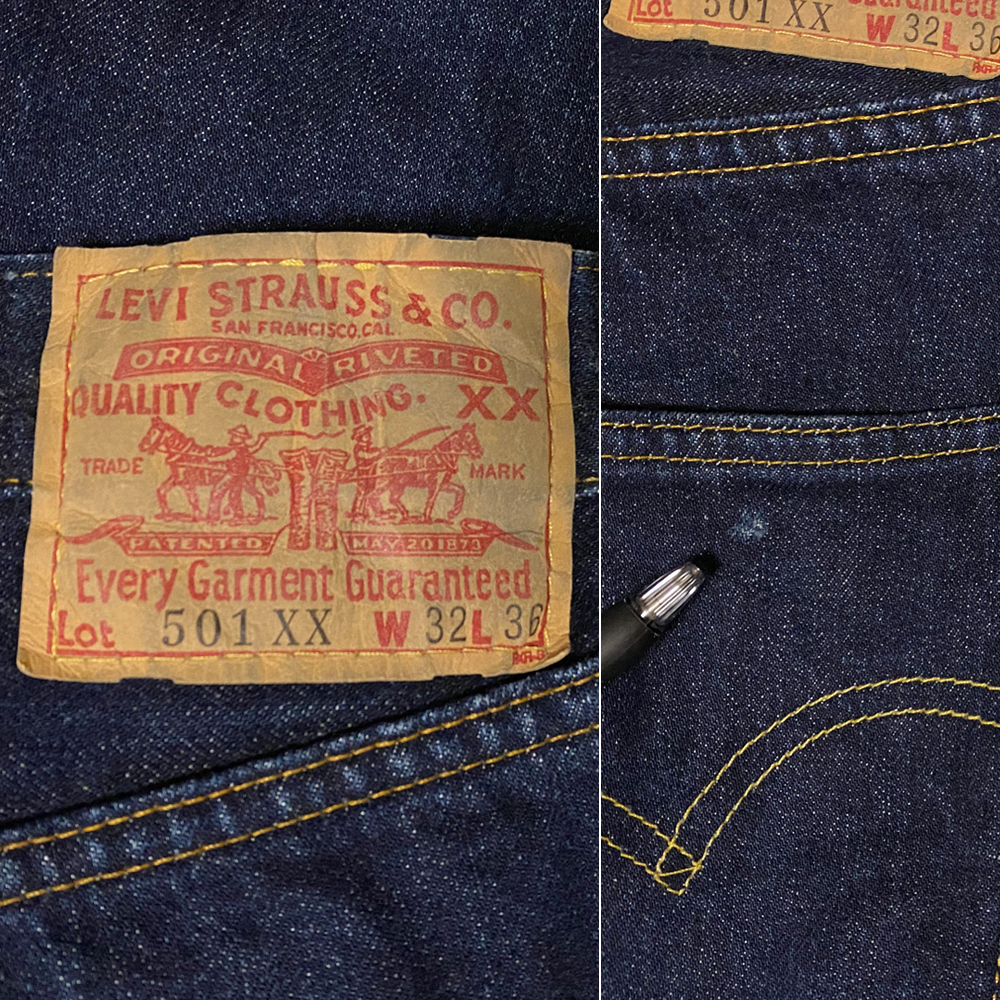 W32 90s USA製 バレンシア工場 LEVIS リーバイス 501XX デニムパンツ 