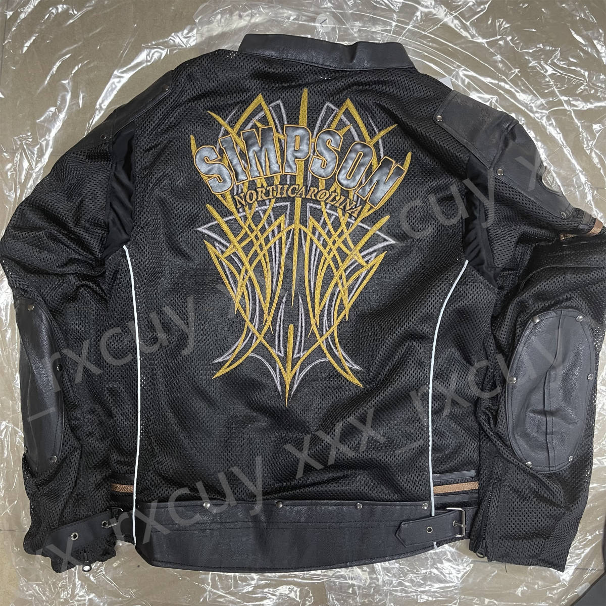 バイクジャケットシンプソンジャケット オートバイメッシュジャケット 