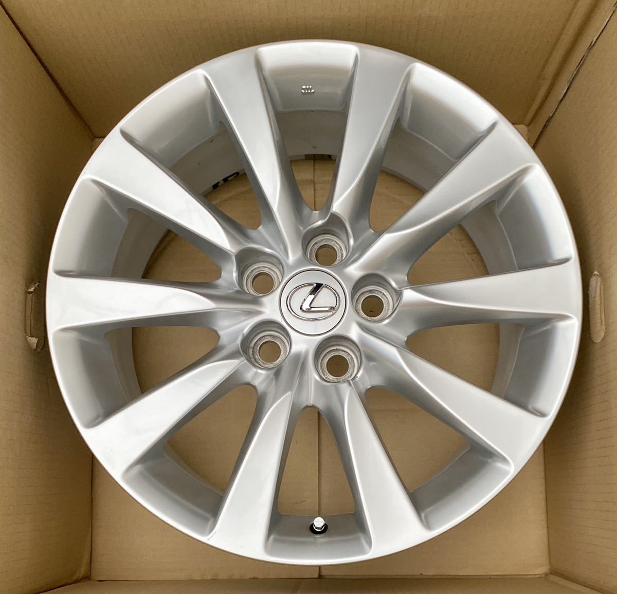 即決◇美品◇レクサス LS460/LS600 後期 純正ホイール18インチ4本 