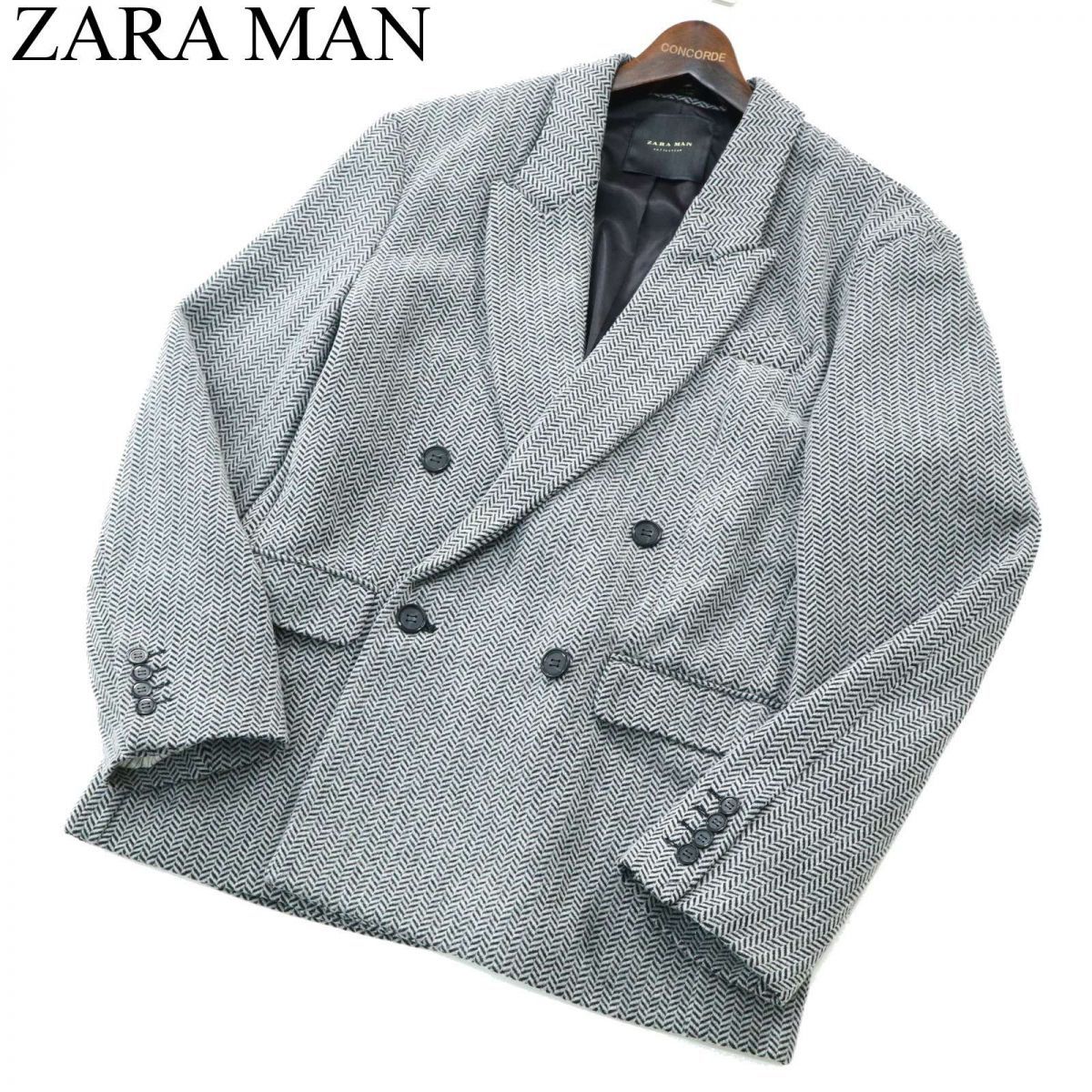 極美品 XXL】ZARA MAN ザラ テーラードジャケット アンコン 千鳥格子柄 