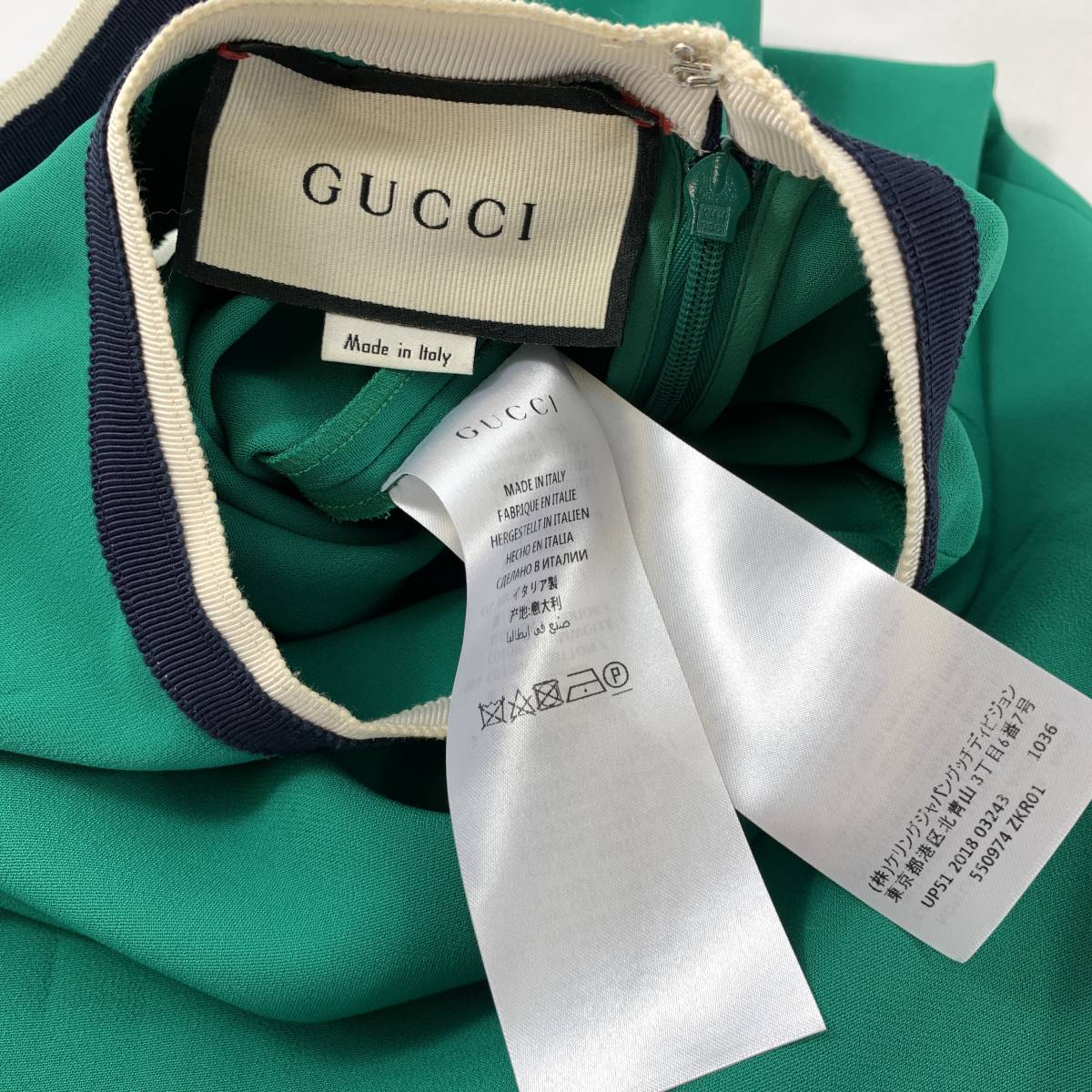 美品】18SS GUCCI グッチ ノースリーブ ワンピース スラックス パンツ