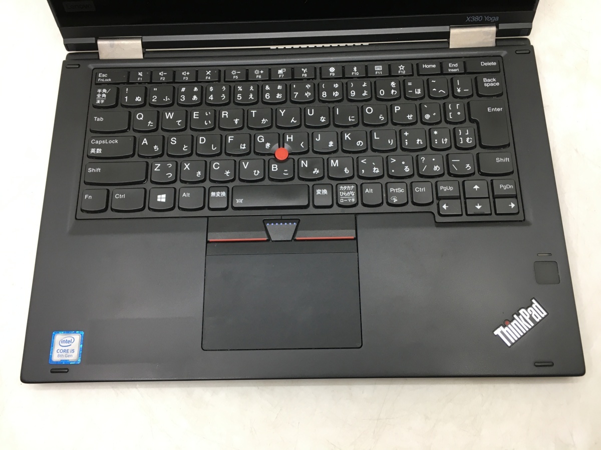 ジャンク【Lenovo】ThinkPad X380 Yoga Core i5-8250U 1.6GHz メモリ 