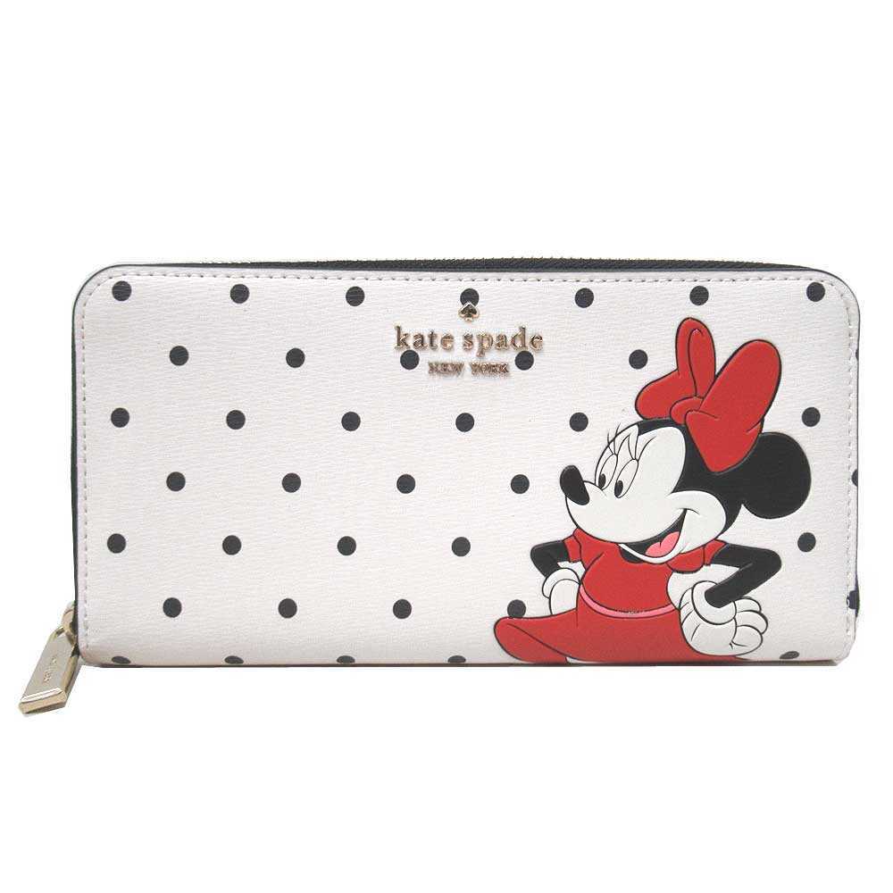 kate spade Xディズニー カードケース ミニーマウス スモールスリム