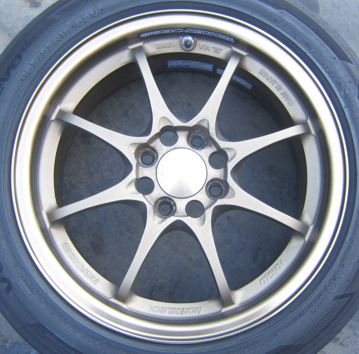Rays ホイール ボルクレーシング CE28N 8スポーク 15インチ×7.0JJ 4穴 