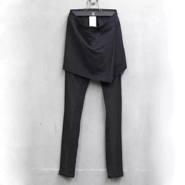 人気定番，SALE NILS ニルズ ユリウスの別ライン 15AW コンビネーション スカート パンツ ニットデニム 黒3(男性用)｜売買されたオークション情報、yahooの商品情報をアーカイブ公開 - オークファン 男性用
