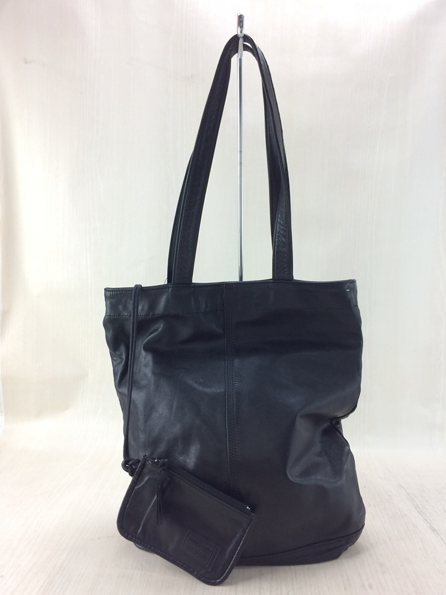 PORTER◆トートバッグ・ポーター フランク/馬革/BLK