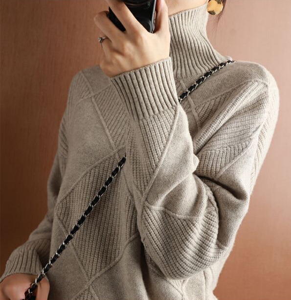 ♪♪☆新品♪♪☆高品質☆ミンクカシミヤ暖かい☆素敵ニット 