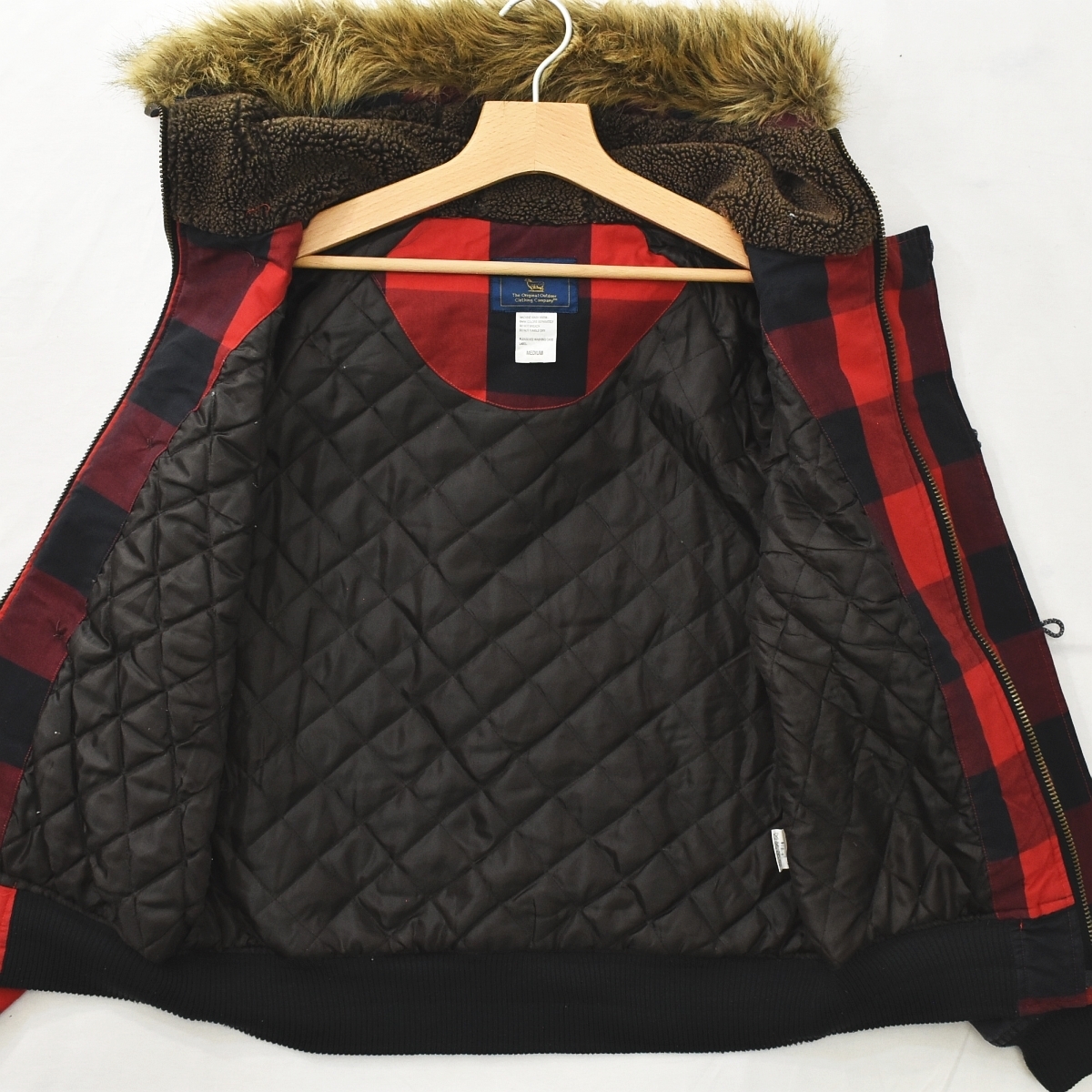 ☆好配色! ウールリッチ WOOLRICH フードファー 裏キルティング