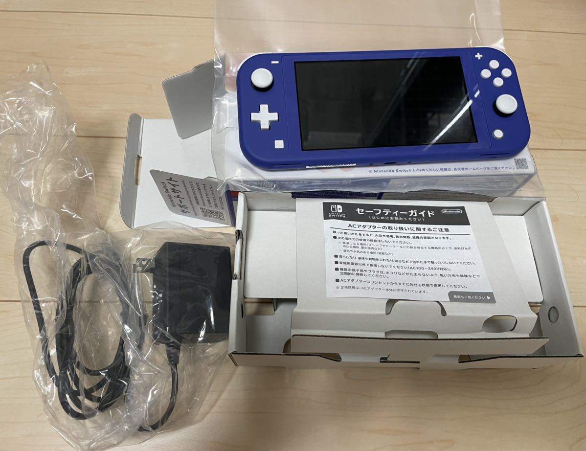 中古品 ゲーム Nintendo switch ニンテンドースイッチ 本体 Lite HDH-001 ブルー 動作品 カバーケース 充電ケーブル付き ニンテンドースイッチライト ブルー HDH-001 Nintendo switch lite