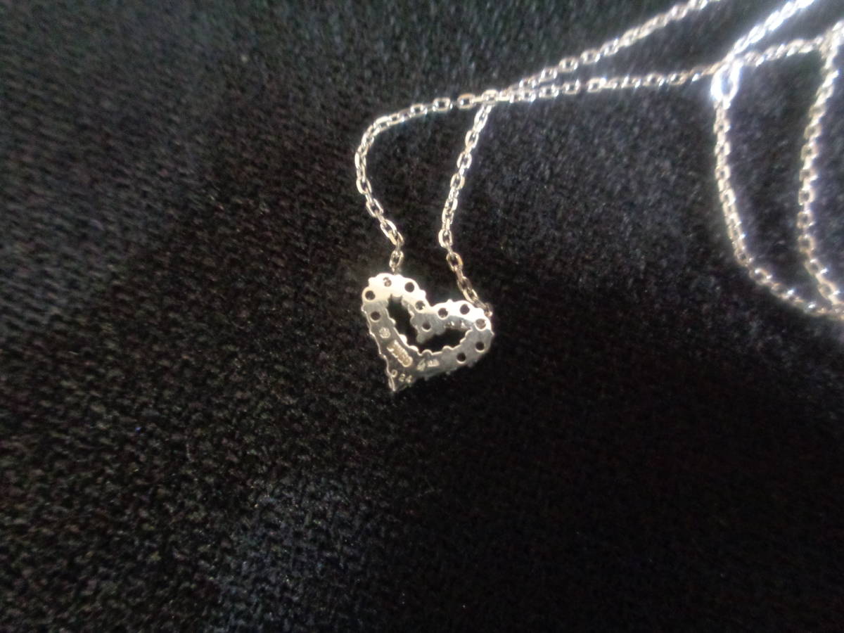 100円～【美品】ジュエリーマキ PWG9 0.24ct 刻印 9金 ダイヤモンド 