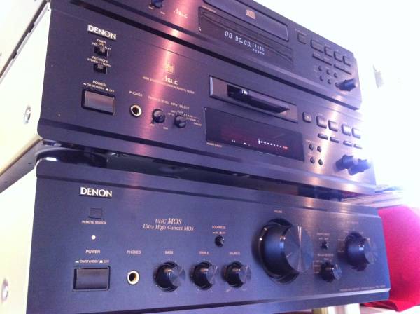 【美品】DENON MDレコーダーDMD-1000 リモコン付 ブラック黒_1