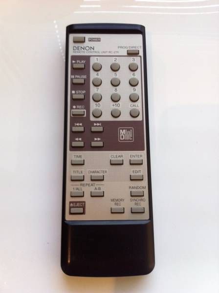 【美品】DENON MDレコーダーDMD-1000 リモコン付 ブラック黒_3