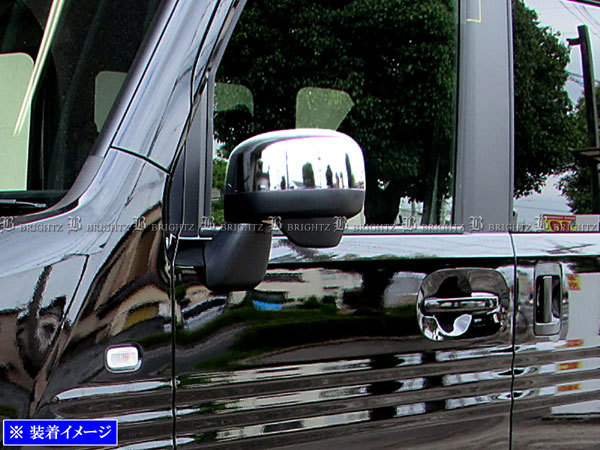 N-VAN JJ2 JJ1 BRIGHTZ | メッキドアミラーカバー ハーフカバー サイド ホンダ 超鏡面ステンレスメッキサイド NVAN 左L76258-TXA-J31 R4 (5.1万km JJ1ドアミラー 76208-TXA-J01