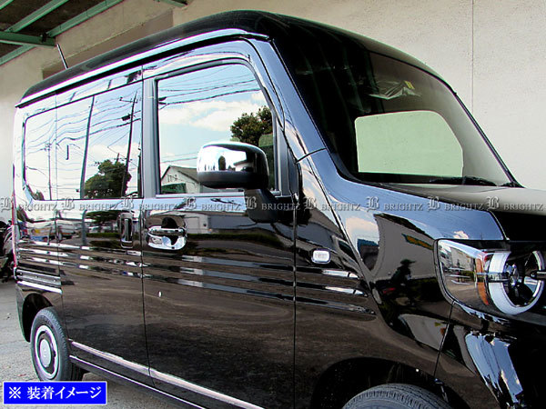 N-VAN JJ2 JJ1 BRIGHTZ | メッキドアミラーカバー ハーフカバー サイド ホンダ 超鏡面ステンレスメッキサイド NVAN 左L76258-TXA-J31 R4 (5.1万km JJ1ドアミラー 76208-TXA-J01