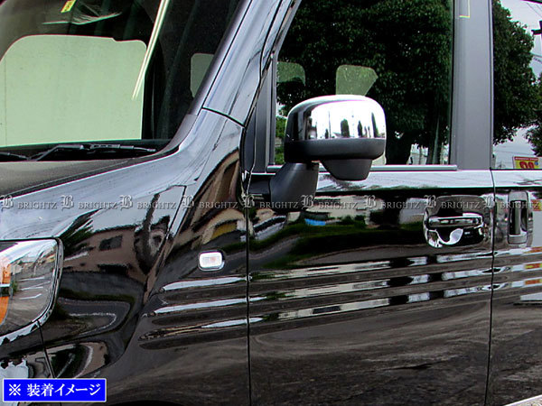 N-VAN JJ2 JJ1 BRIGHTZ | メッキドアミラーカバー ハーフカバー サイド ホンダ 超鏡面ステンレスメッキサイド NVAN 左L76258-TXA-J31 R4 (5.1万km JJ1ドアミラー 76208-TXA-J01