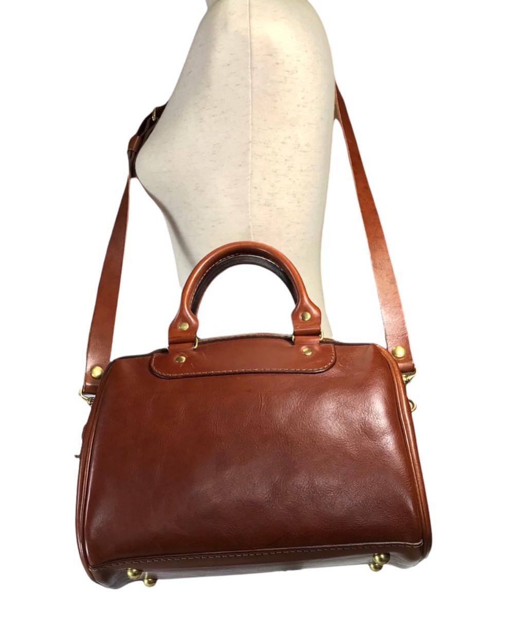 ヘルツ ☆ HERZ レザー 2way ミニボストン ショルダーバッグ 斜めがけ