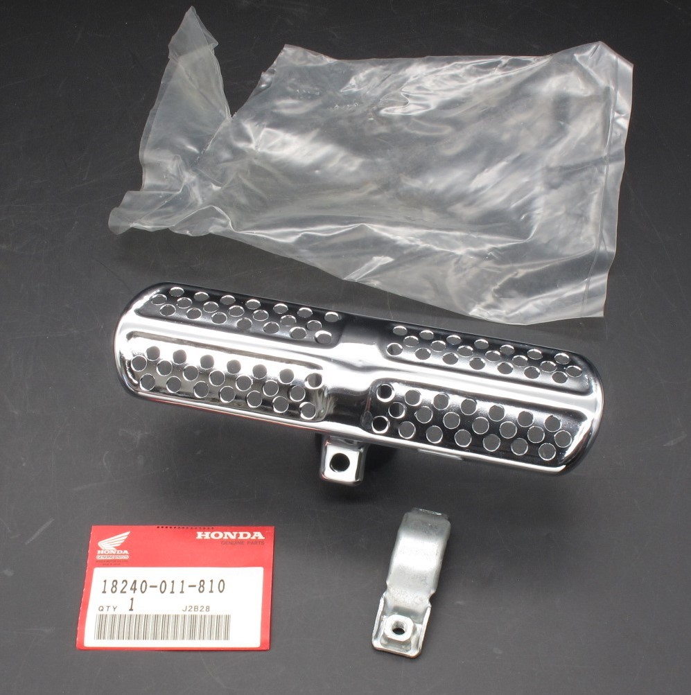 純正新品 C110 スポーツカブ エキゾーストプロテクター バンド付き Y