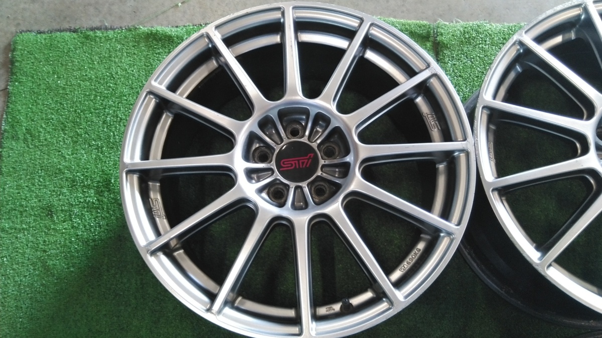 スバル純正 5穴18✖️7.5 PCD100 スバル 純正ホイール 17インチ 送料 
