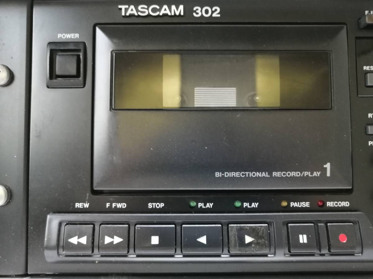TASCAM 302 業務用カセットダブルデッキ TASCAM 0 業務用Wカセット