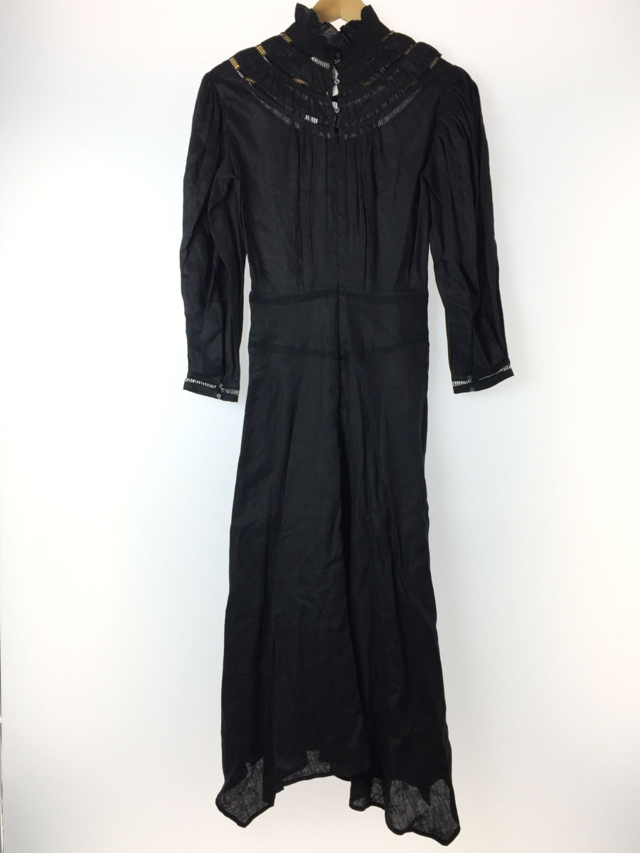 ISABEL MARANT ETOILE◆Albane Handkerchief Hem Linen Dress/34/BLK/ロングワンピース Marant | MARANT リネンワンピース ALBANE Garmentory