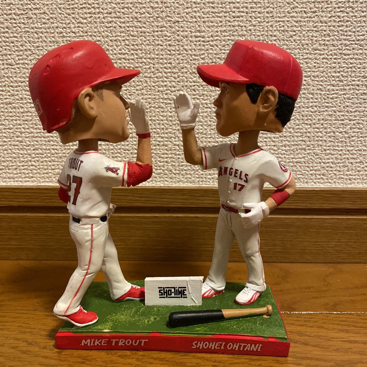 大谷翔平 トラウト MLB ボブルヘッド レア 非売品カスタムデュアル