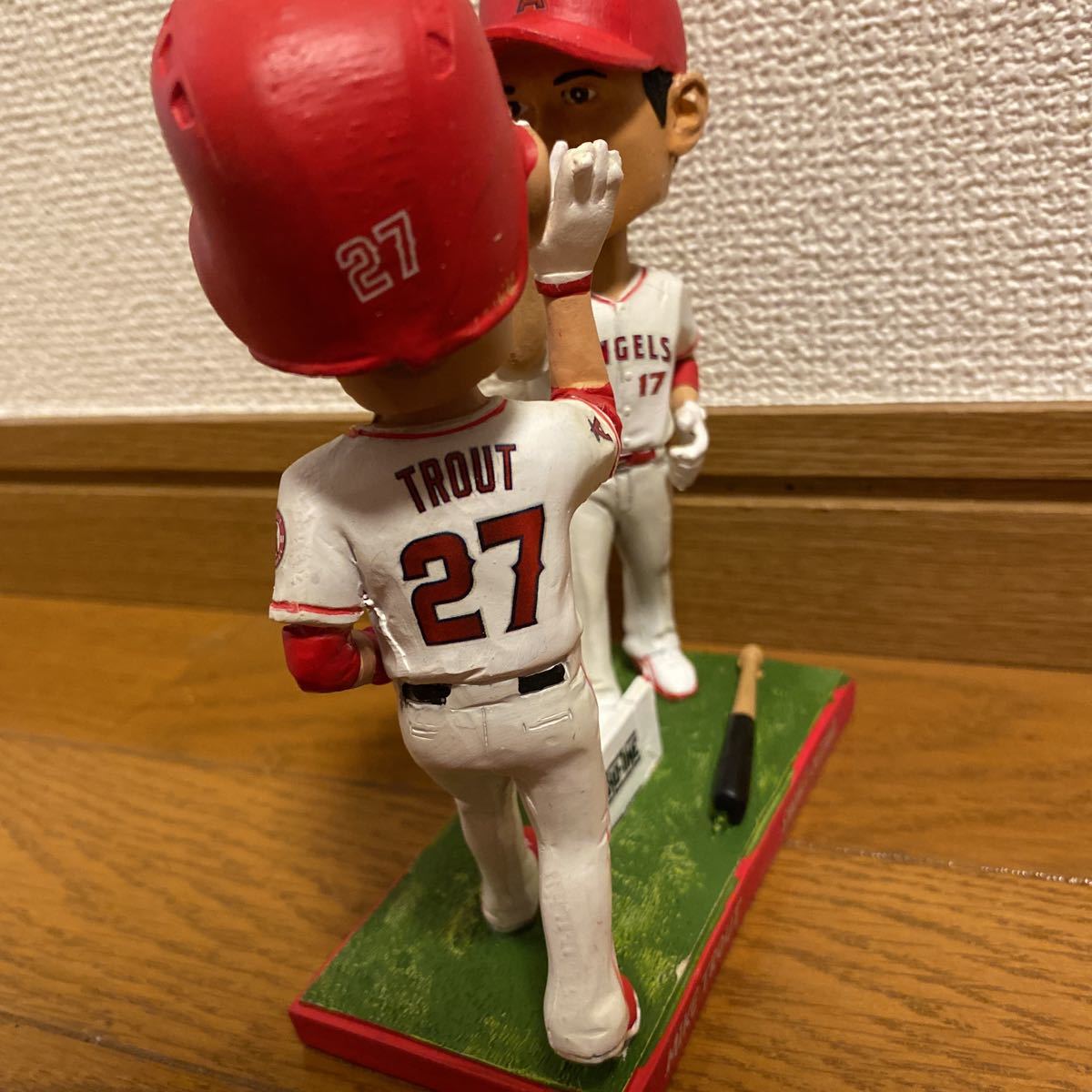 大谷翔平 トラウト MLB ボブルヘッド レア 非売品カスタムデュアル 