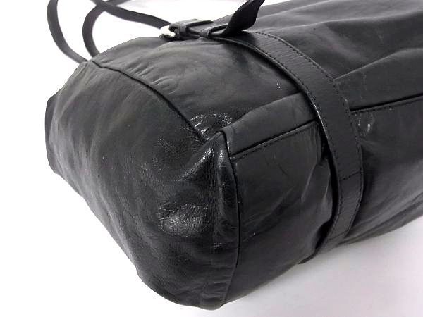 1円 PRADA プラダ BR3893 レザー シルバー金具 トートバッグ ショルダーバッグ 肩掛けかばん レディース メンズ ブラック系 V2960bオ PRADA プラダ レザー スタッズ エレクトラ サフィアーノ