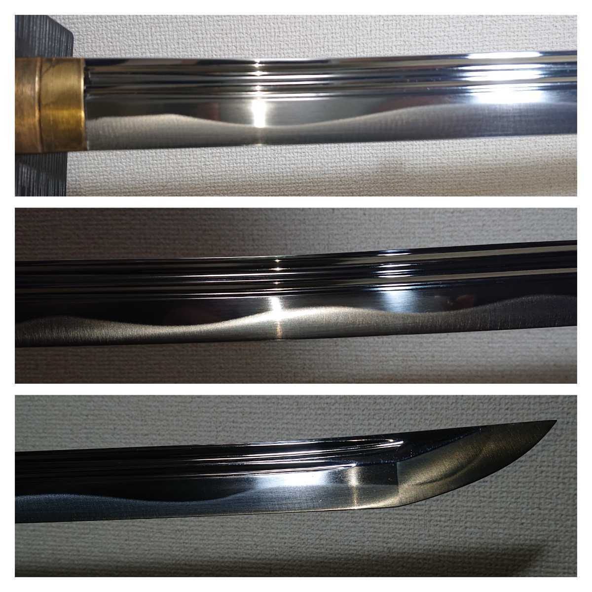 究極 超大型 居合刀 3尺 大太刀 130cm！重量2kg！ 二本樋 二重目釘