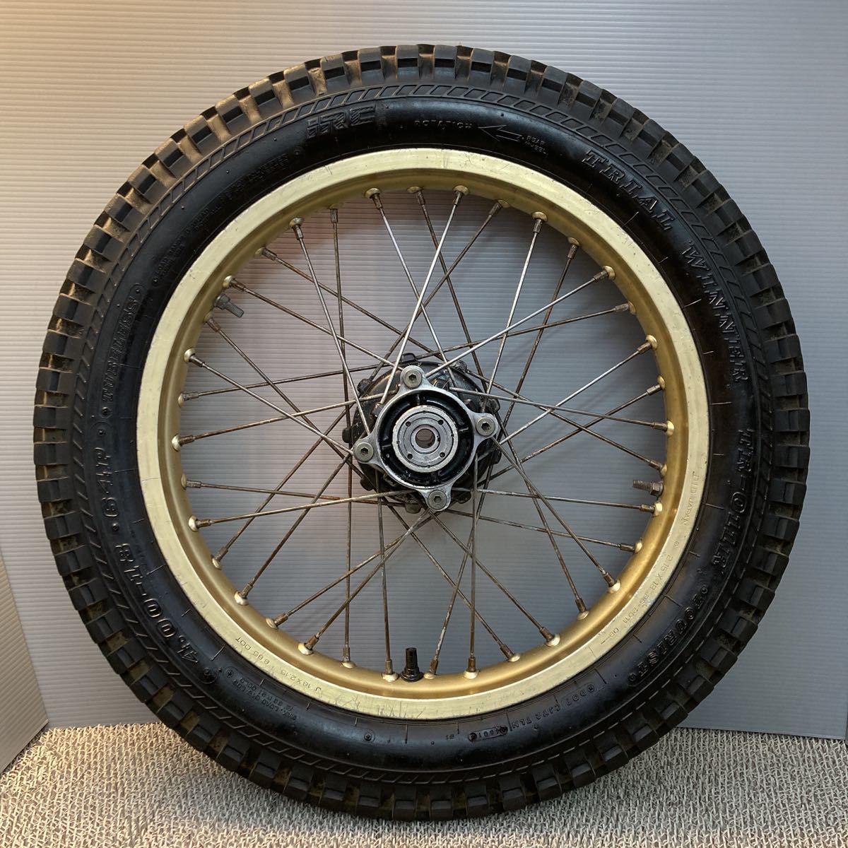 ホンダ TLM200R MD15 リアホイール 当時物 J18×2.15 DID JAPAN 検 純正