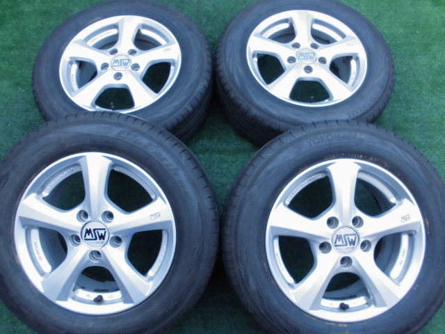 お得，正規品 バリ山 深溝 OZ MSW MINI ミニ F55 F56 VW ゴルフ5 6 7 ホイールタイヤ 4本SET 5H-112 15インチ 6.5J 195/65R15 ヨコハマ BluEarth 2018年(ラジアルタイヤ)｜売買されたオークション情報、yahooの商品情報をアーカ 5穴