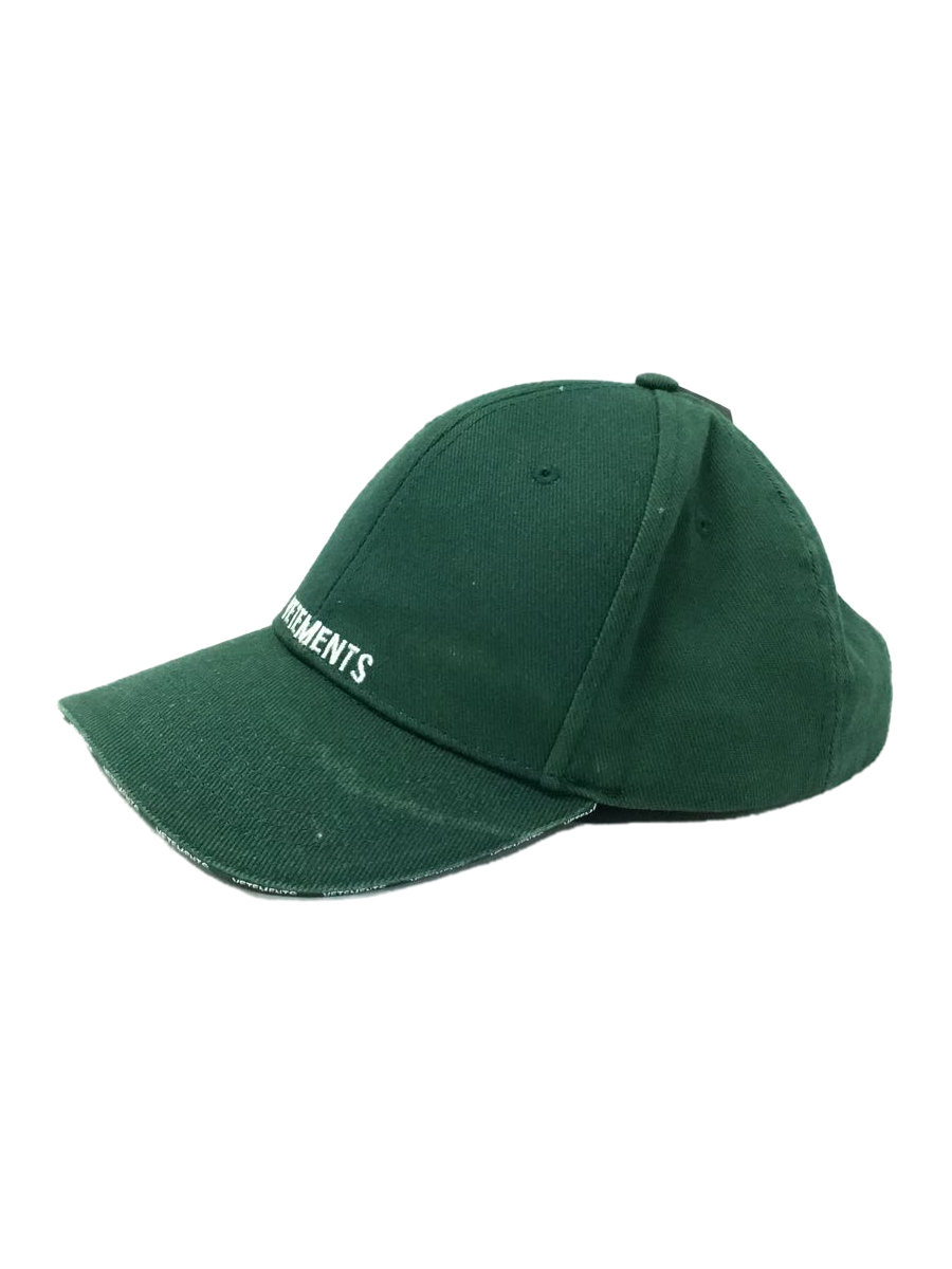 VETEMENTS◆18SS/Logo 6-Panel Cap/キャップ/-/コットン/グリーン Logo Vetements VETEMENTS Limited Edition Park