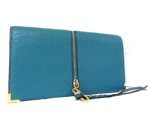 1円 □美品□ Chloe クロエ ゴースト レザー 二つ折り 長財布 