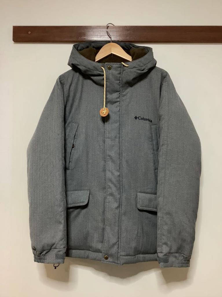  の812 Columbia ハイブリッド ダウンジャケット L グレー ヘリンボーン OMNI-SHIELD メンズ(Lサイズ)｜売買されたオークション情報、yahooの商品情報をアーカイブ公開 - オークファン 男性用