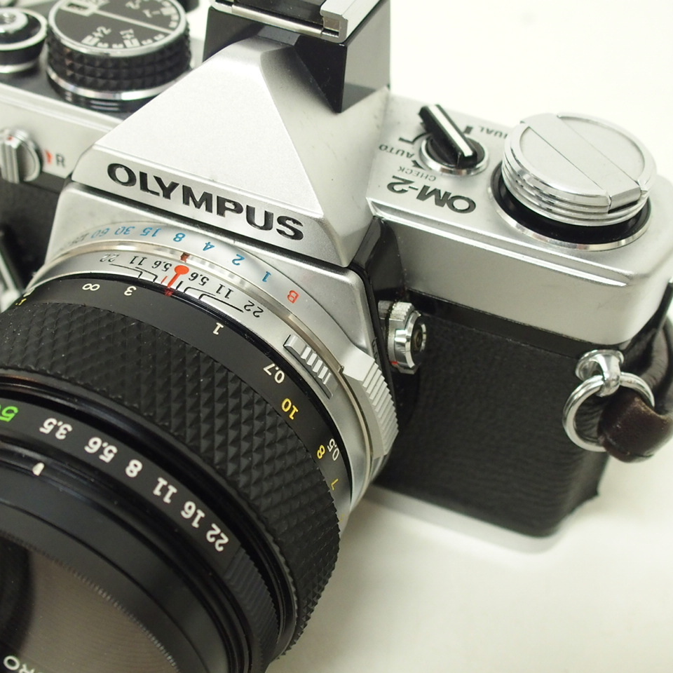 OLYMPUS オリンパス 一眼レフカメラ OM-2 シルバー ボディ レンズ OM
