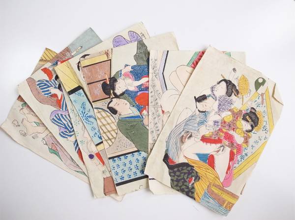 春画艶本 木版画 7枚 浮世絵 明治-大正期 枕絵秘図(その他)|売買されたオークション情報、yahooの商品情報をアーカイブ公開 ...